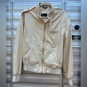 Classic vintage pale yellow Member’s Only jacket